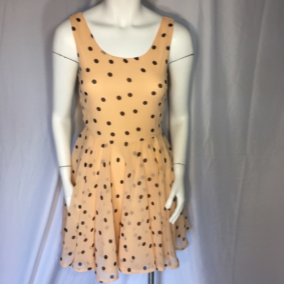 Charlotte Russe Short Flare Polka Dot Dress - Picture 2 of 8